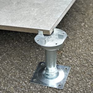 pedestal para terraza de acero