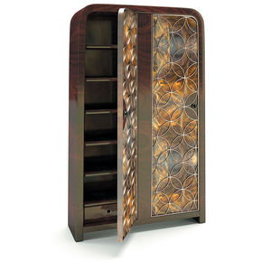 armario Art Deco / de madera tintada / de vidrio / con puertas batientes