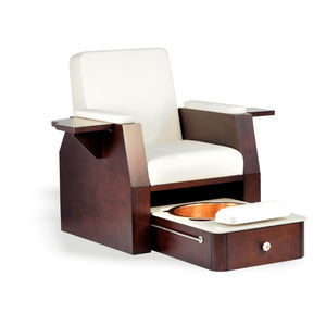 sillón spa de pedicura de madera