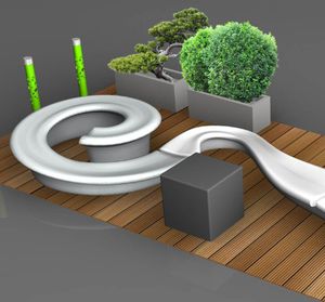 parklet con jardinera integrada