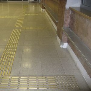 pavimento guía táctil de acero inoxidable