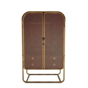 armario Art Deco / madera / de latón / con puerta corredera