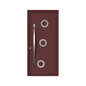 puerta de entrada / abatible / de aluminio / de acero inoxidable