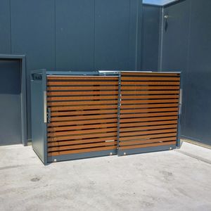 cobertura para contenedores de reciclaje