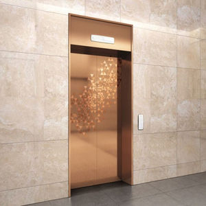 puerta de ascensor de acero inoxidable