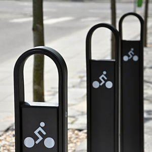 aparcabicis de suelo