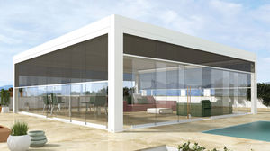 panel de vidrio para veranda
