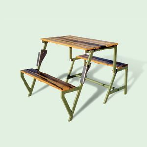 mesa de pícnic contemporánea