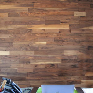 revestimiento de pared de nogal