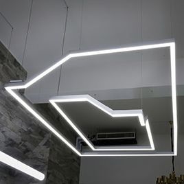 perfil de iluminación empotrable