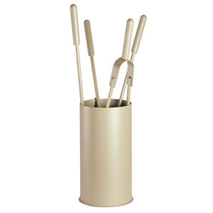 accesorio para chimenea de cuero