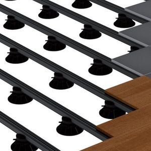 estructura para suelo técnico de aluminio termolacado