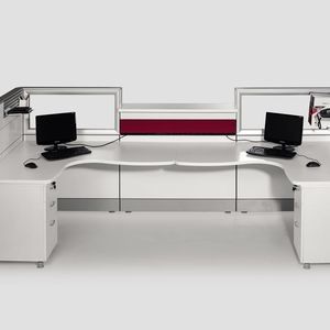 mostrador de recepción de aluminio