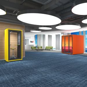 oficina POD con iluminación integrada