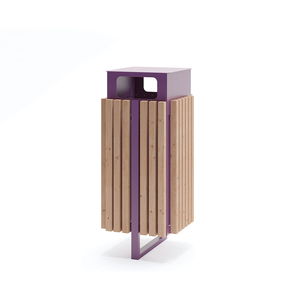 cubo de basura enterrado
