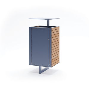 cubo de basura enterrado