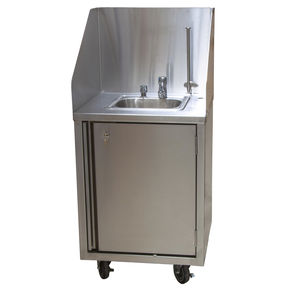 mueble para fregadero de acero inoxidable