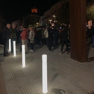 bolardo de iluminación urbano