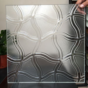 panel de vidrio texturizado
