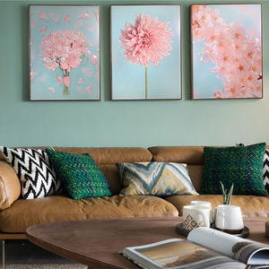 pintura con motivos de flores