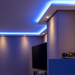 perfil de iluminación de techo