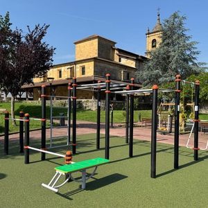 parque de fitness al aire libre para escuela