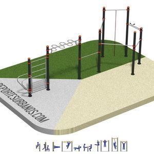 Parque de Street Workout para espacio público