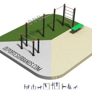 Parque de Street Workout para espacio público