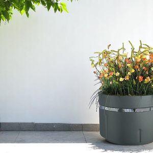 jardinera de acero galvanizado
