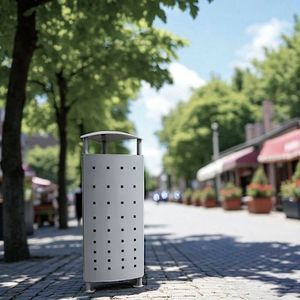 cubo de basura público