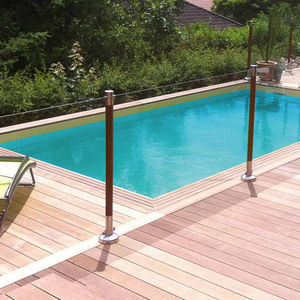 barrera de protección / fija / de vidrio / para piscina