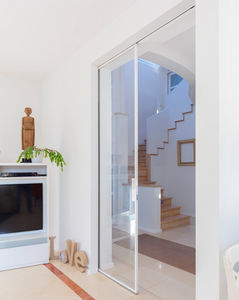 sistema corredizo oculto para puerta corredera