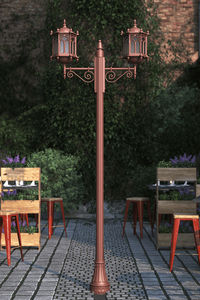 farola de jardín
