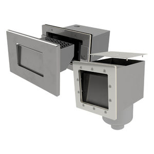 skimmer para piscina de acero inoxidable