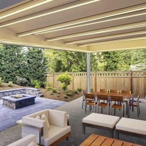 pérgola adosada