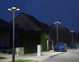 consola para poste de iluminación de acero