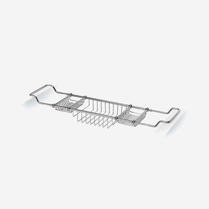 bandeja para bañera de latón cromado
