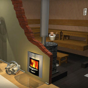 calentador de sauna de leña