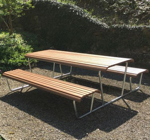 mesa de pícnic contemporánea