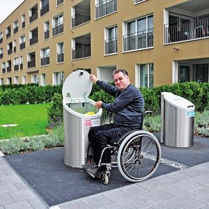cubo de basura soterrado