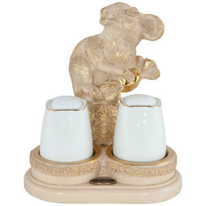 salero y pimentero de porcelana