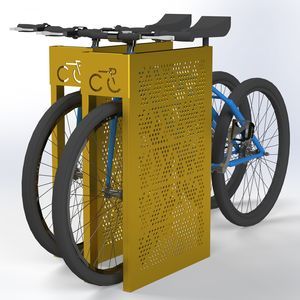 aparcabicis de acero