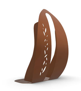 aparcabicis de acero Corten