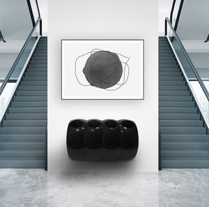 cubo de basura de pared