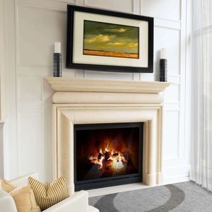 marco para chimenea aspecto tradicional