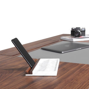 desk organizer de nogal