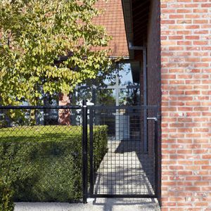 puerta para jardín de acero electrosoldado