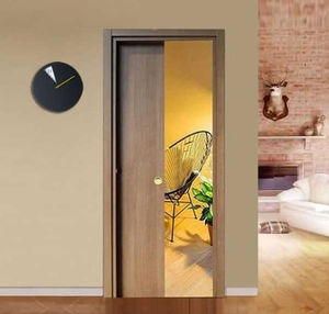 sistema corredero para puerta de madera