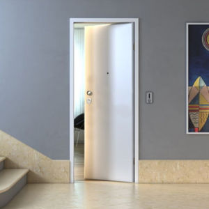 puerta de acero