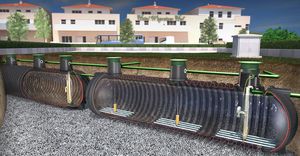estación depuradora para uso doméstico de agua